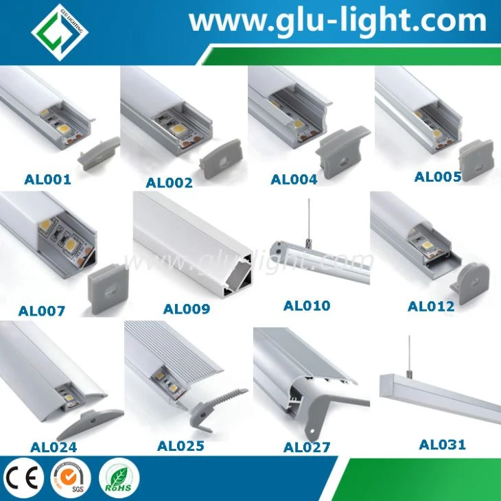 Light UP and Down Aluminum LED Profile Extrusion Linear Light Profile